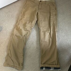 Eddie Bauer lined chinos 34 x 34